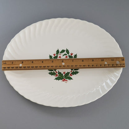 Scio Holly Berry 12" Oval Platter
