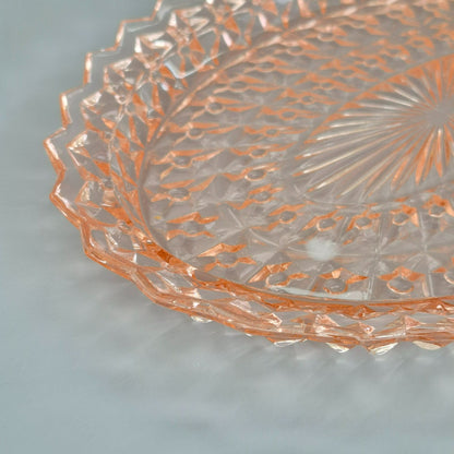 Jeannette HOLIDAY PINK Oval Serving Platter, c.1940-60s USA