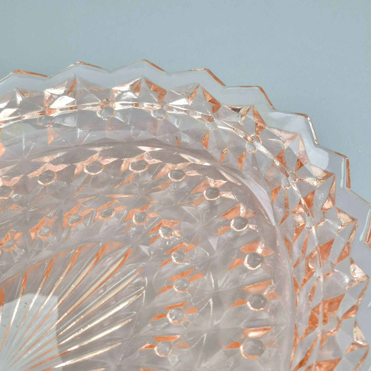 Jeannette HOLIDAY PINK Oval Serving Platter, c.1940-60s USA