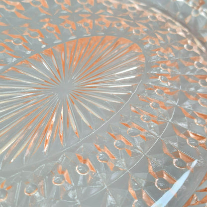 Jeannette HOLIDAY PINK Oval Serving Platter, c.1940-60s USA