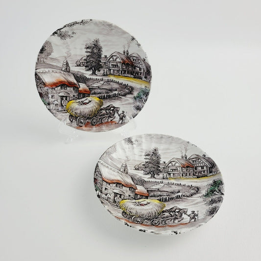 Staffordshire Yorkshire Saucer Set of 2, Made in England