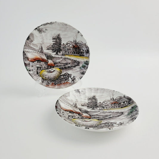 Staffordshire Yorkshire Saucer Set of 2, Made in England