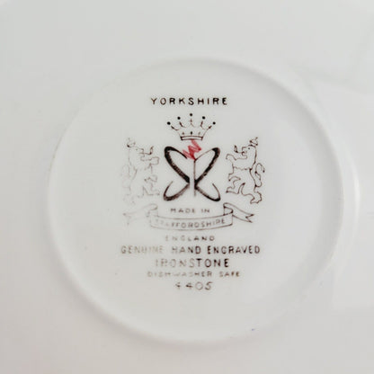 Staffordshire Yorkshire Saucer Set of 2, Made in England
