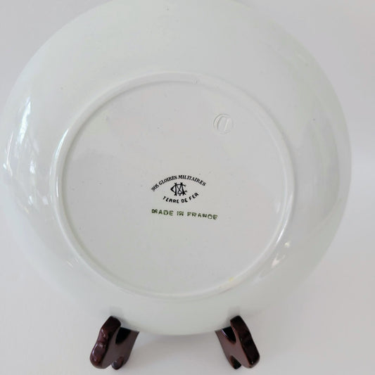 Vintage Terre De Fer French Military Plate, Louis XIV Passage Du Rhin 1692 NOS Gloires Militaires