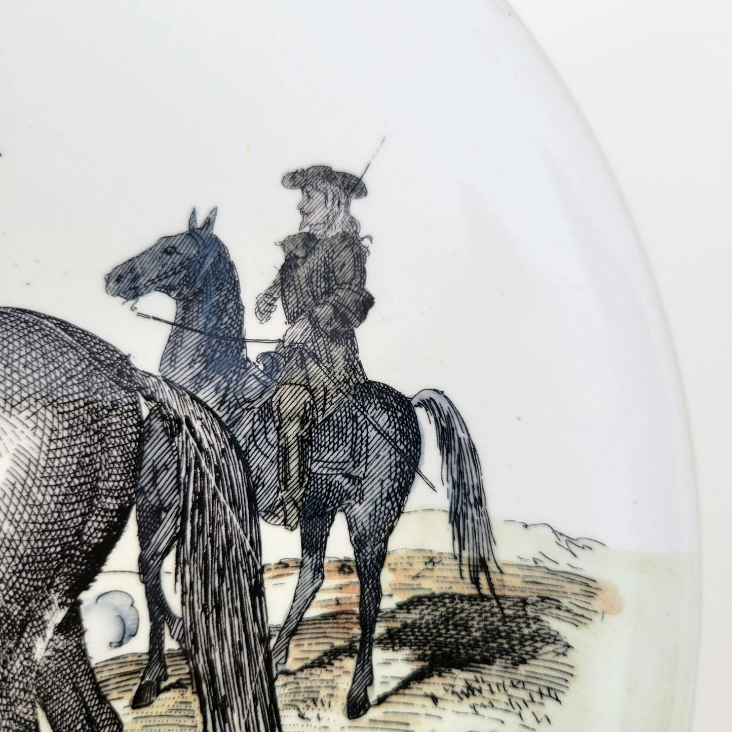 Vintage Terre De Fer French Military Plate, Louis XIV Passage Du Rhin 1692 NOS Gloires Militaires