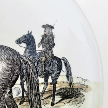 Vintage Terre De Fer French Military Plate, Louis XIV Passage Du Rhin 1692 NOS Gloires Militaires