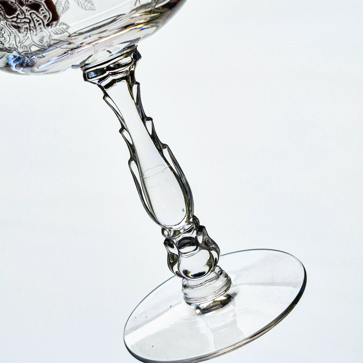 Fostoria "Willowmere" Coupe Champagne Set, c.1938-1970 United States