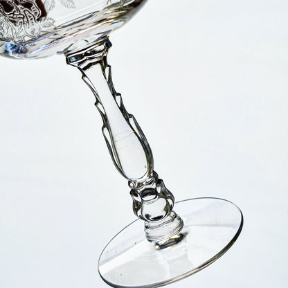 Fostoria "Willowmere" Coupe Champagne Set, c.1938-1970 United States