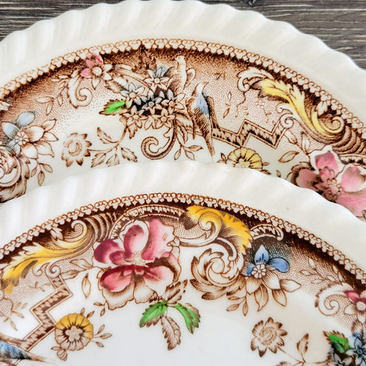 Johnson Bros Devonshire Brown Bread Plate, Set of 2