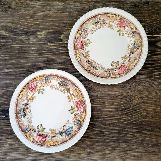 Johnson Bros Devonshire Brown Bread Plate, Set of 2