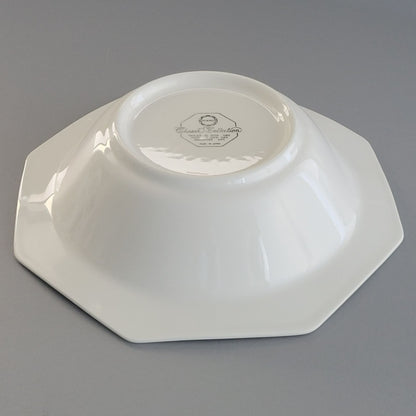 Nikko Christmastime Classic Collection 9" Octagonal Serving Bowl c.1979-83