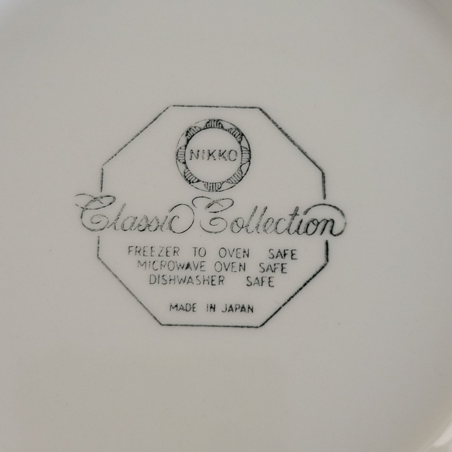 Nikko Christmastime Classic Collection 9" Octagonal Serving Bowl c.1979-83