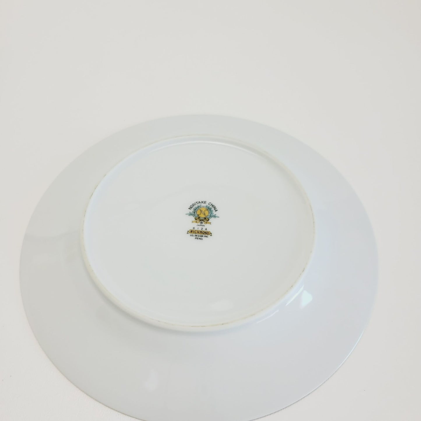 Noritake Richmond Salad Plate Set of 2,  Etched Gold Band