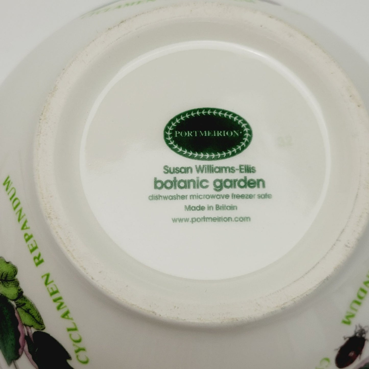 Portmeirion Botanic Garden Cyclamen 5" Chili Bowl, Made in Britain