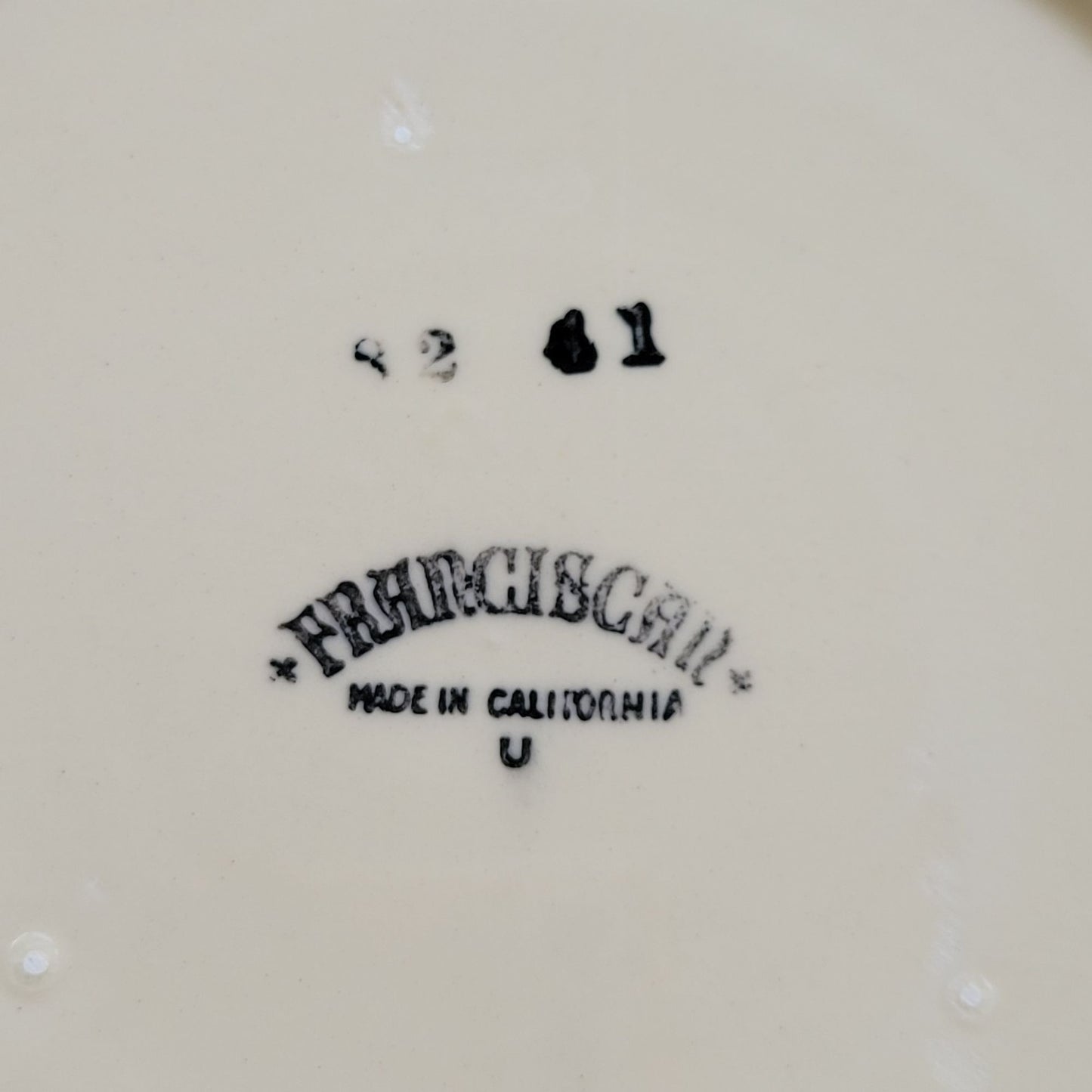 Franciscan Poppy Salad Plate, c.1950-55 USA
