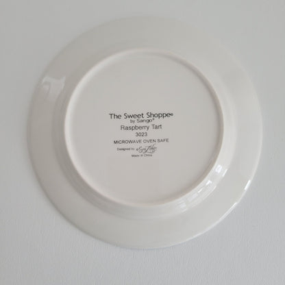 Sango The Sweet Shoppe Raspberry Tart Salad Plate, Set of 2, c.1999-2002