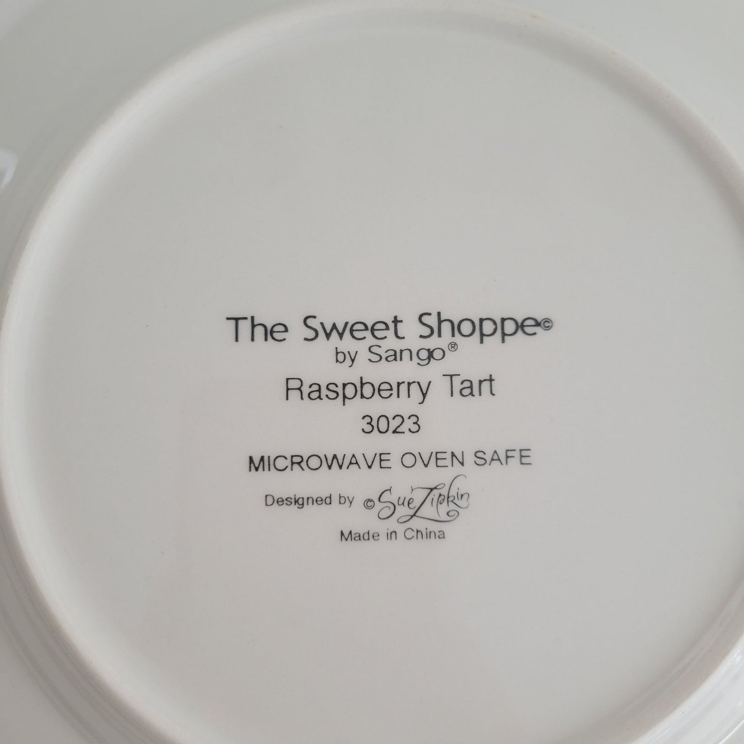 Sango The Sweet Shoppe Raspberry Tart Salad Plate, Set of 2, c.1999-2002