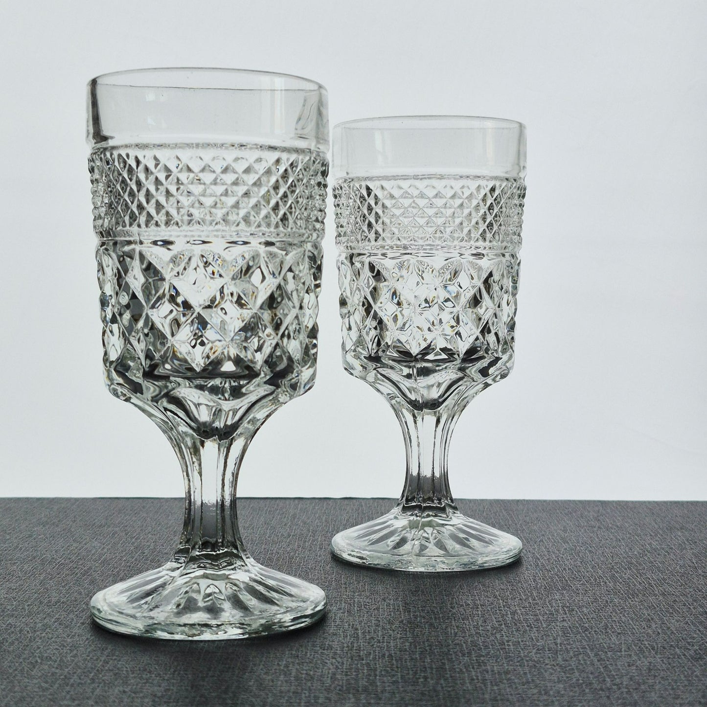 Anchor Hocking "Wexford" Goblet, Set of 2, USA Made