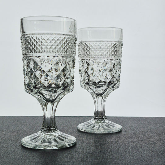 Anchor Hocking "Wexford" Goblet, Set of 2, USA Made