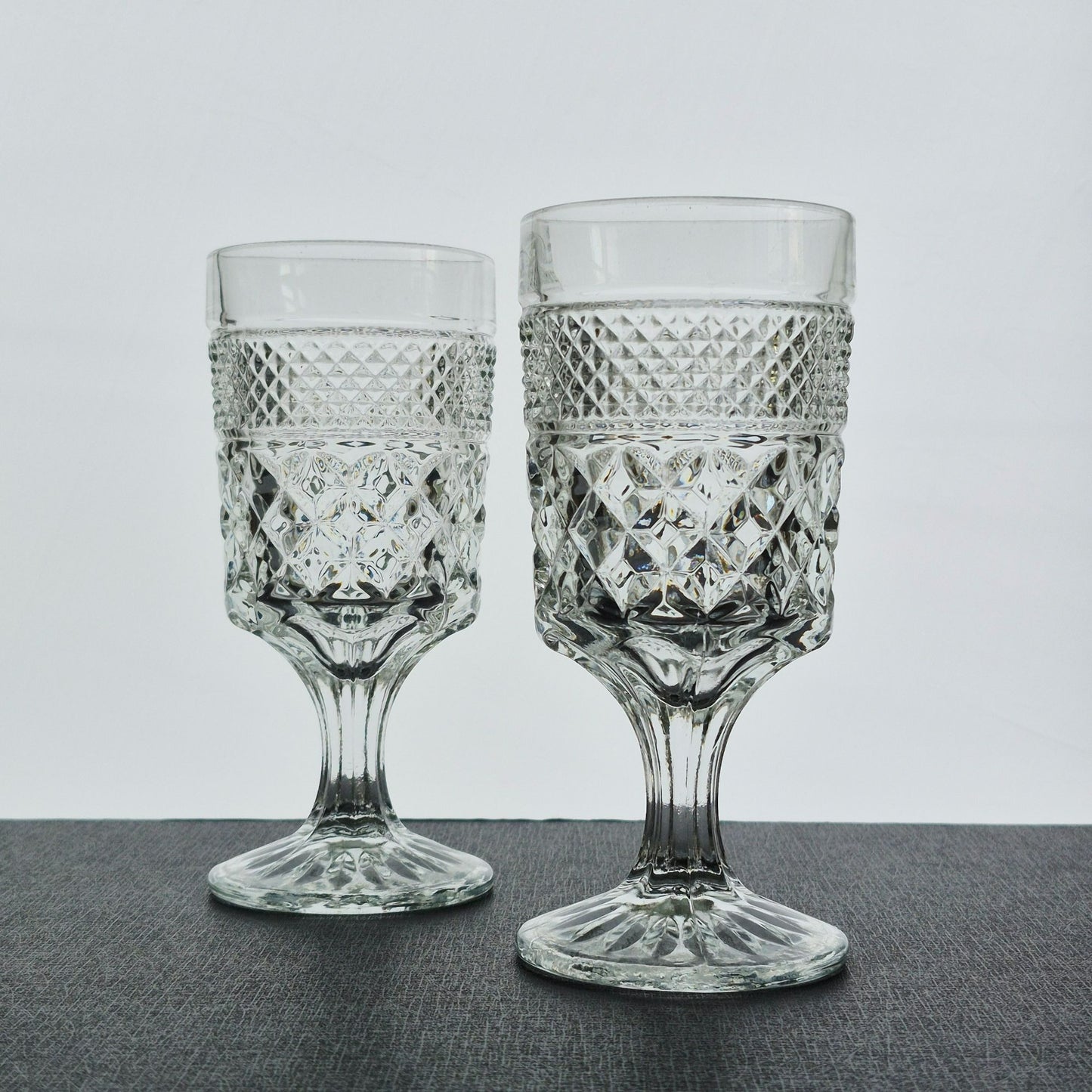 Anchor Hocking "Wexford" Goblet, Set of 2, USA Made
