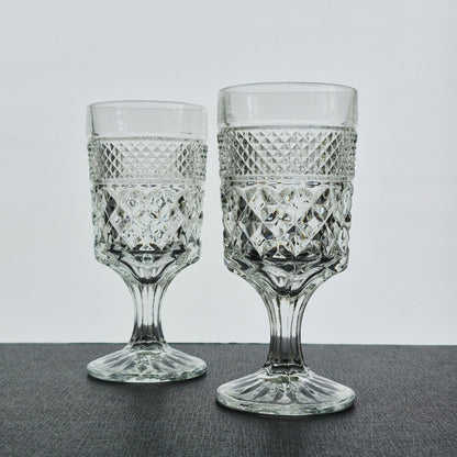 Anchor Hocking "Wexford" Goblet, Set of 2, USA Made