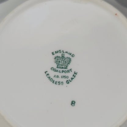 Antique Coalport Indian Tree Dessert Bowl Set of 2,  c.1891-1920 England