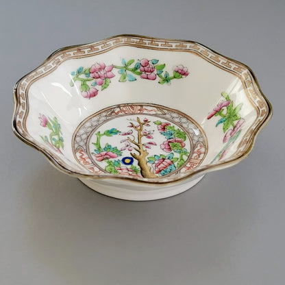 Antique Coalport Indian Tree Dessert Bowl Set of 2,  c.1891-1920 England