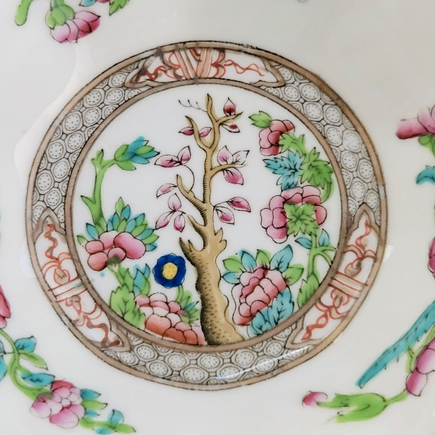 Antique Coalport Indian Tree Dessert Bowl Set of 2,  c.1891-1920 England