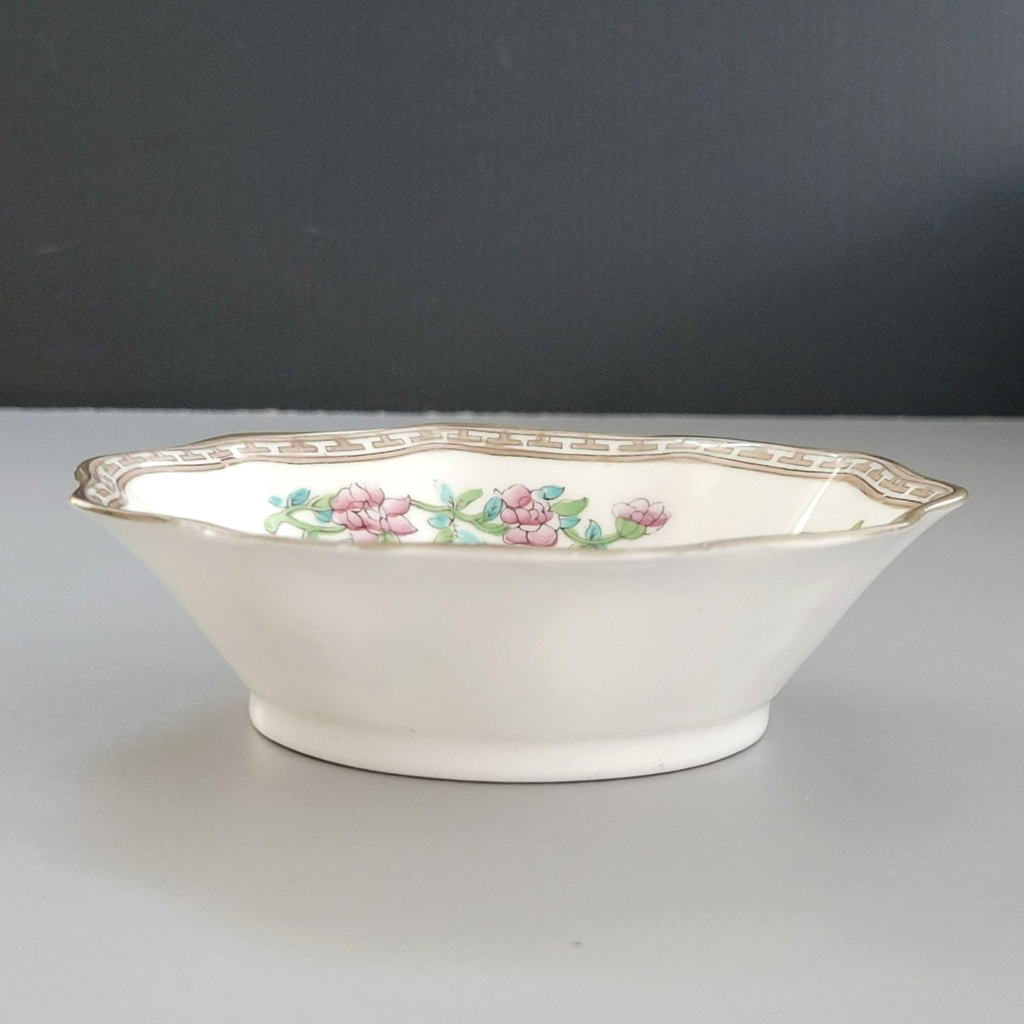 Antique Coalport Indian Tree Dessert Bowl Set of 2,  c.1891-1920 England