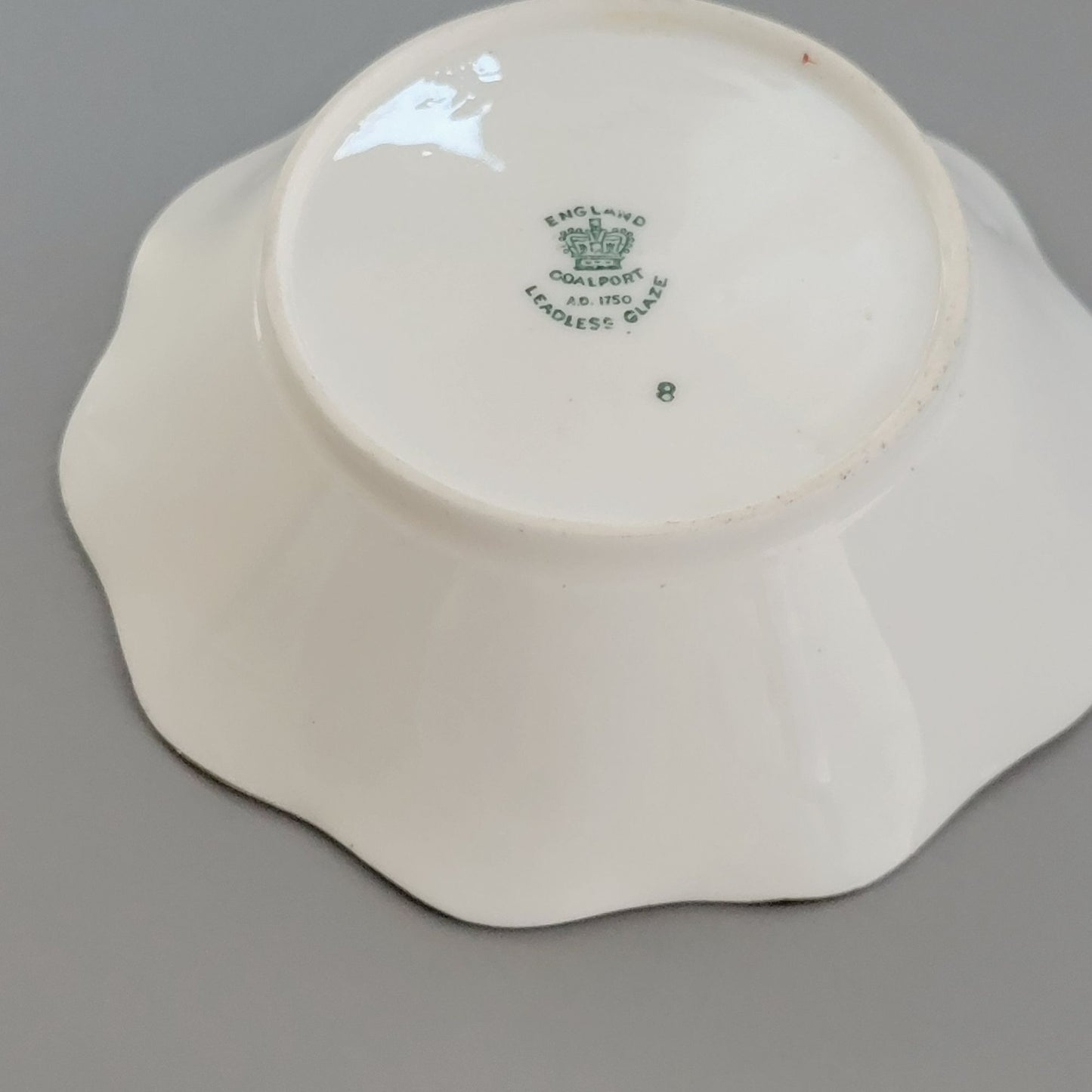 Antique Coalport Indian Tree Dessert Bowl Set of 2,  c.1891-1920 England