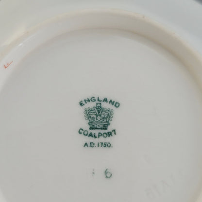 Antique Coalport Indian Tree Dessert Bowl Set of 2,  c.1891-1920 England
