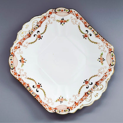 Samuel Radford "Irene" Handled Square Cake Plate, c1924-55 England