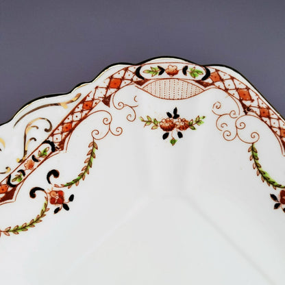 Samuel Radford "Irene" Handled Square Cake Plate, c1924-55 England