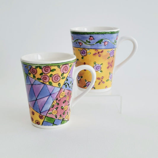 Sango The Sweet Shoppe Mismatched Coffee Mug, Set of 2