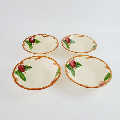 Franciscan Apple Dessert Bowl Set of 4, c.1949-1984 USA