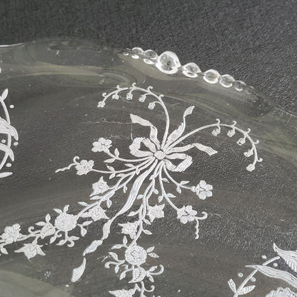 Heisey Orchid 14" Round Serving Platter c.1940-57 USA