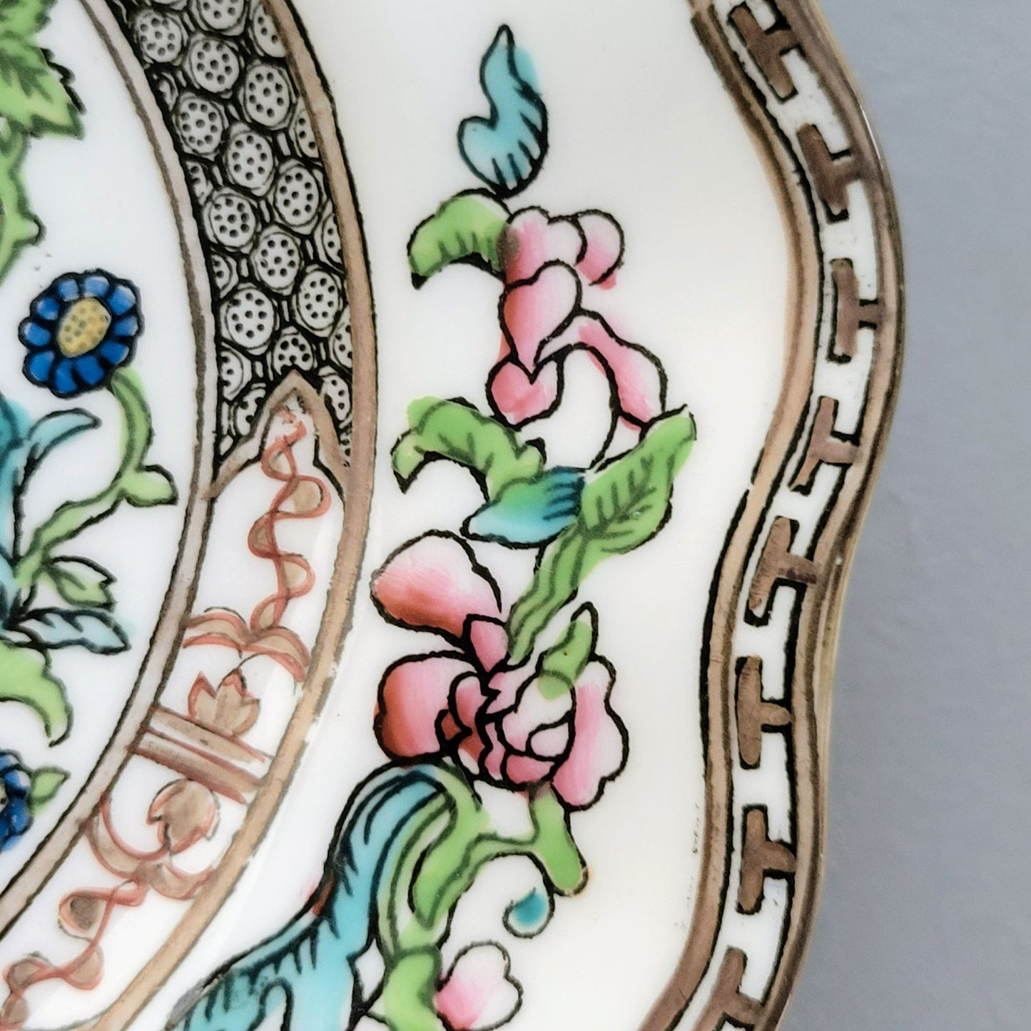 Antique Coalport Indian Tree Salad Plate,  c.1891-1920 England