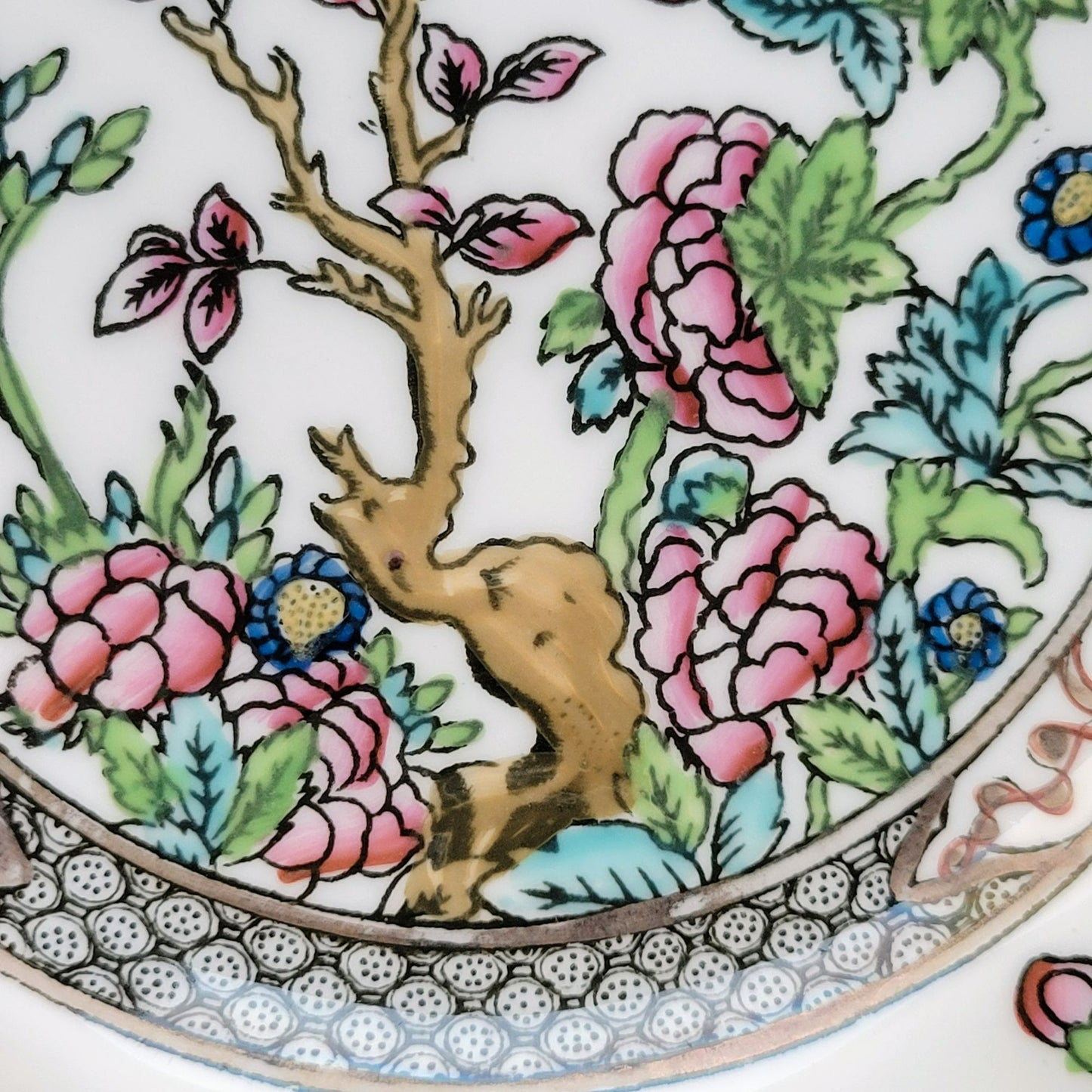 Antique Coalport Indian Tree Salad Plate,  c.1891-1920 England