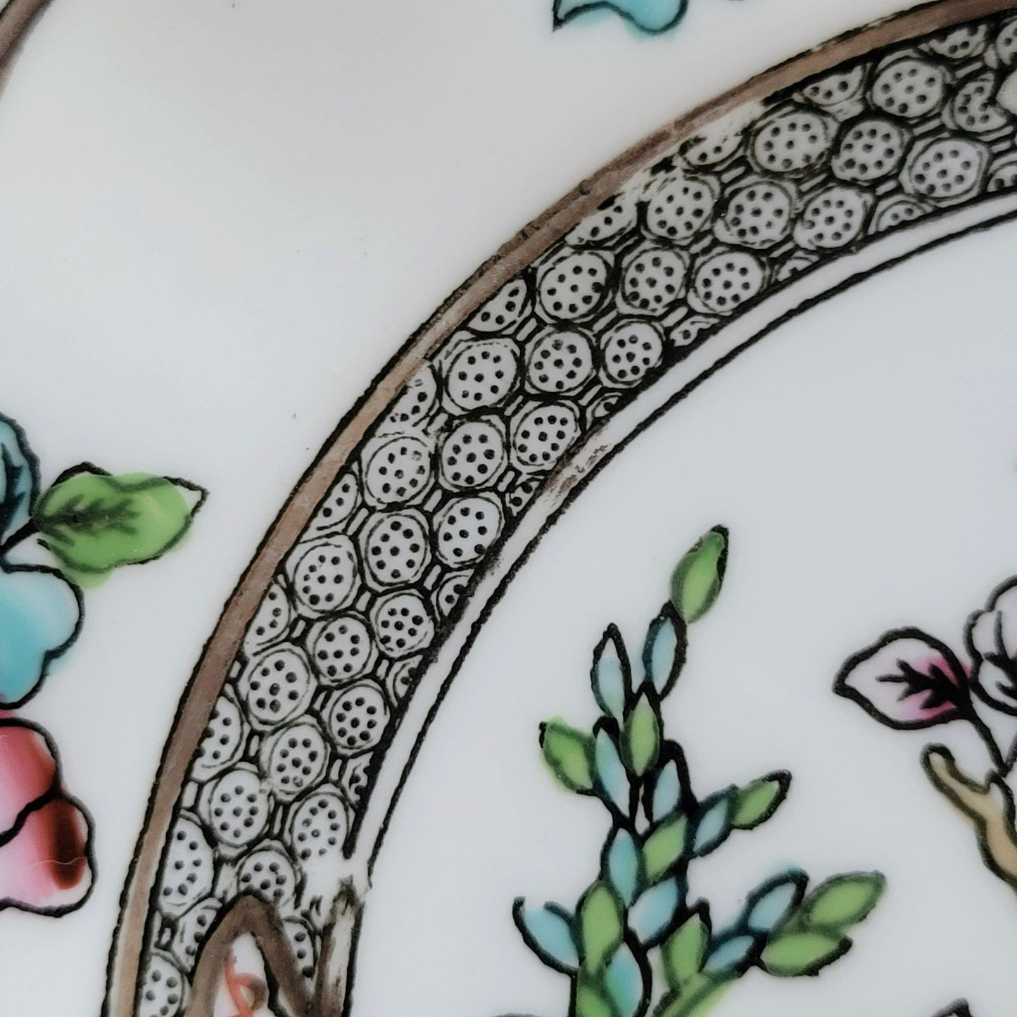 Antique Coalport Indian Tree Salad Plate,  c.1891-1920 England