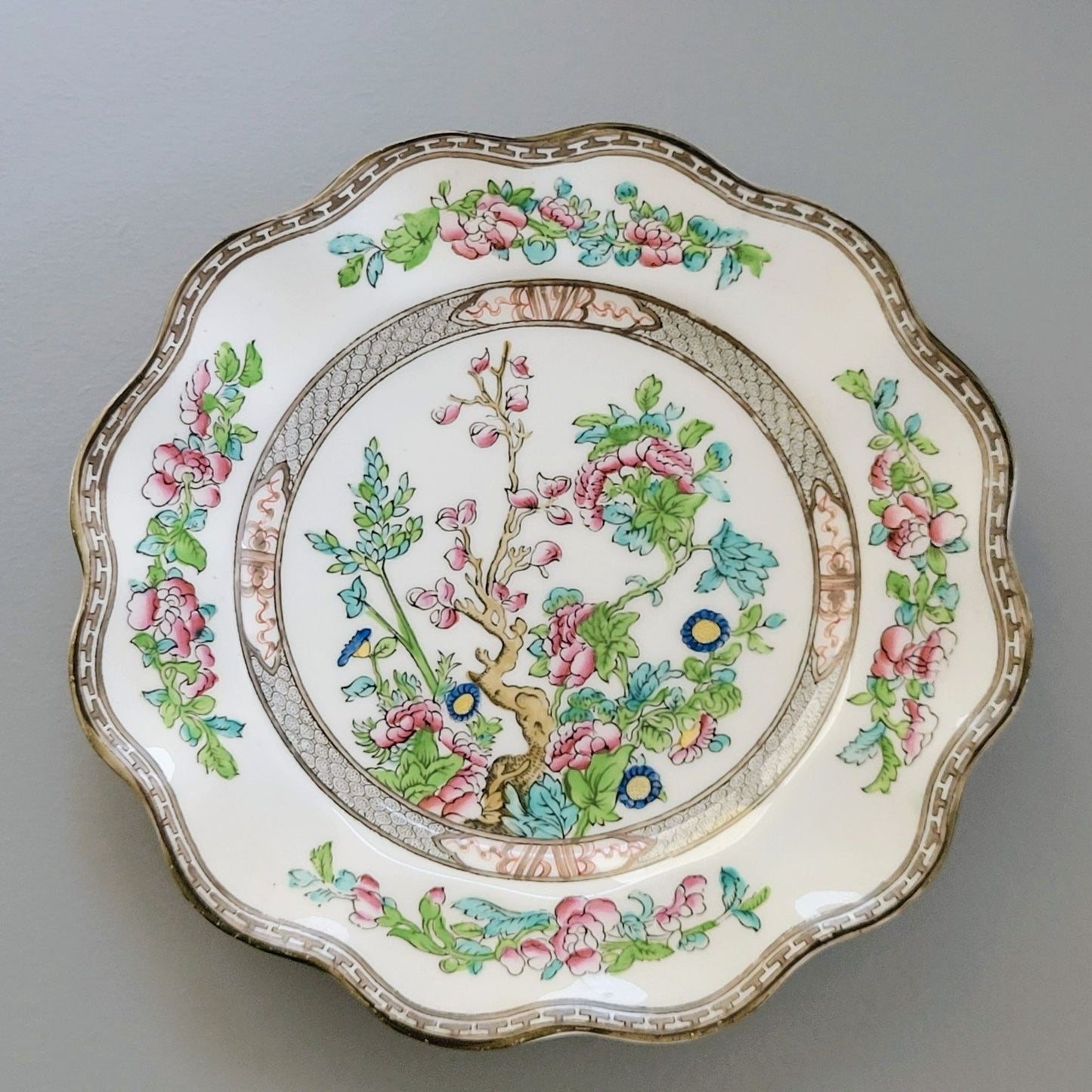 Antique Coalport Indian Tree Luncheon Plate c.1891-1920 England