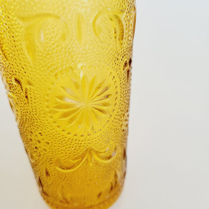 Brockway Glass Co. American Concord Amber Glass Tumblers, c.1977-78 USA