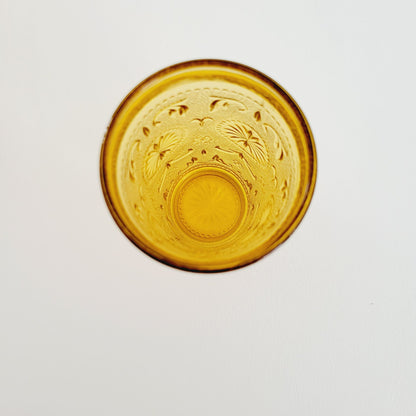 Brockway Glass Co. American Concord Amber Glass Tumblers, c.1977-78 USA