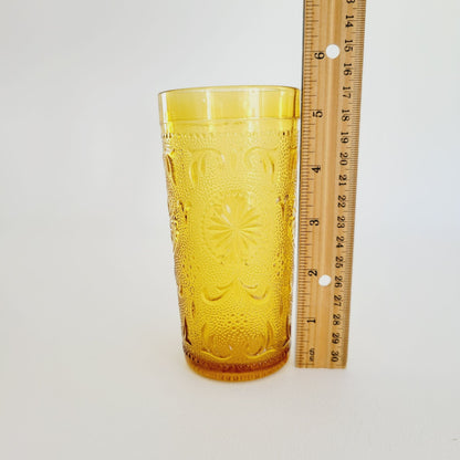 Brockway Glass Co. American Concord Amber Glass Tumblers, c.1977-78 USA