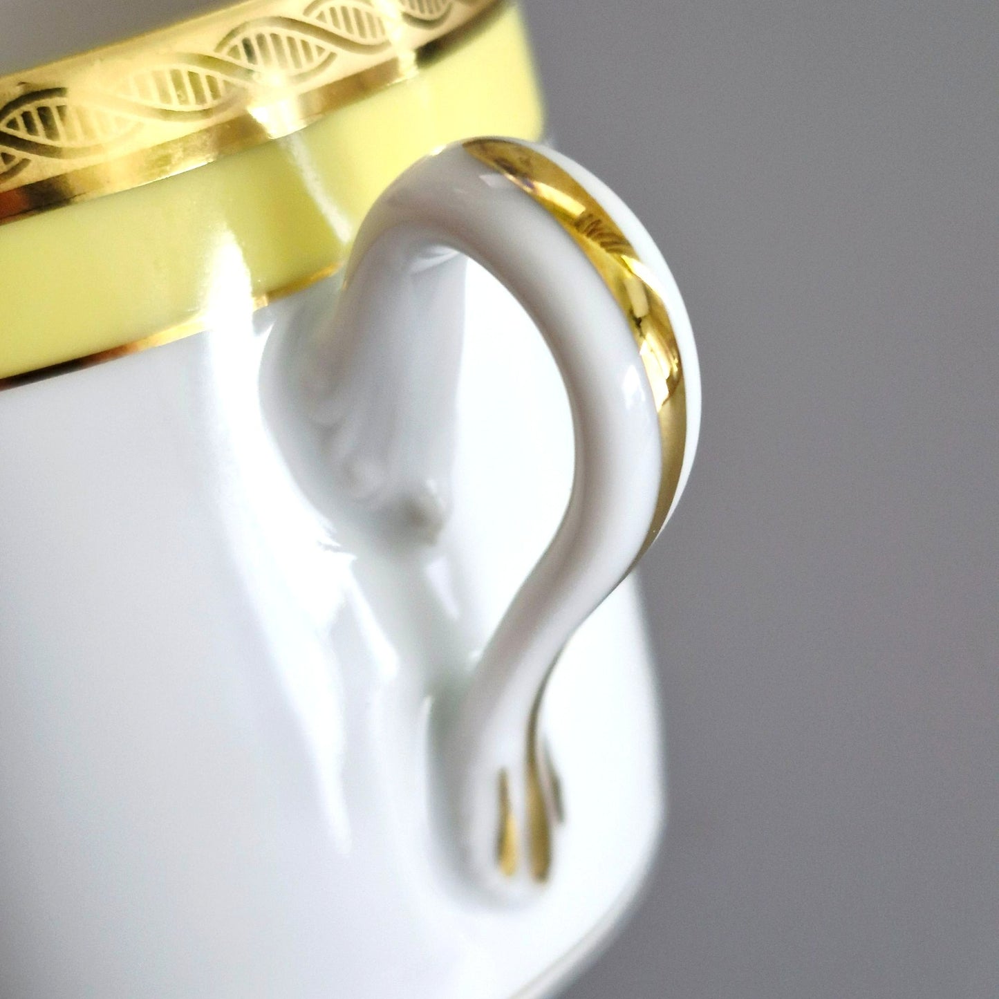Richard Ginori "Palermo Yellow" Espresso Cup & Saucer, Italy c.1960-70s