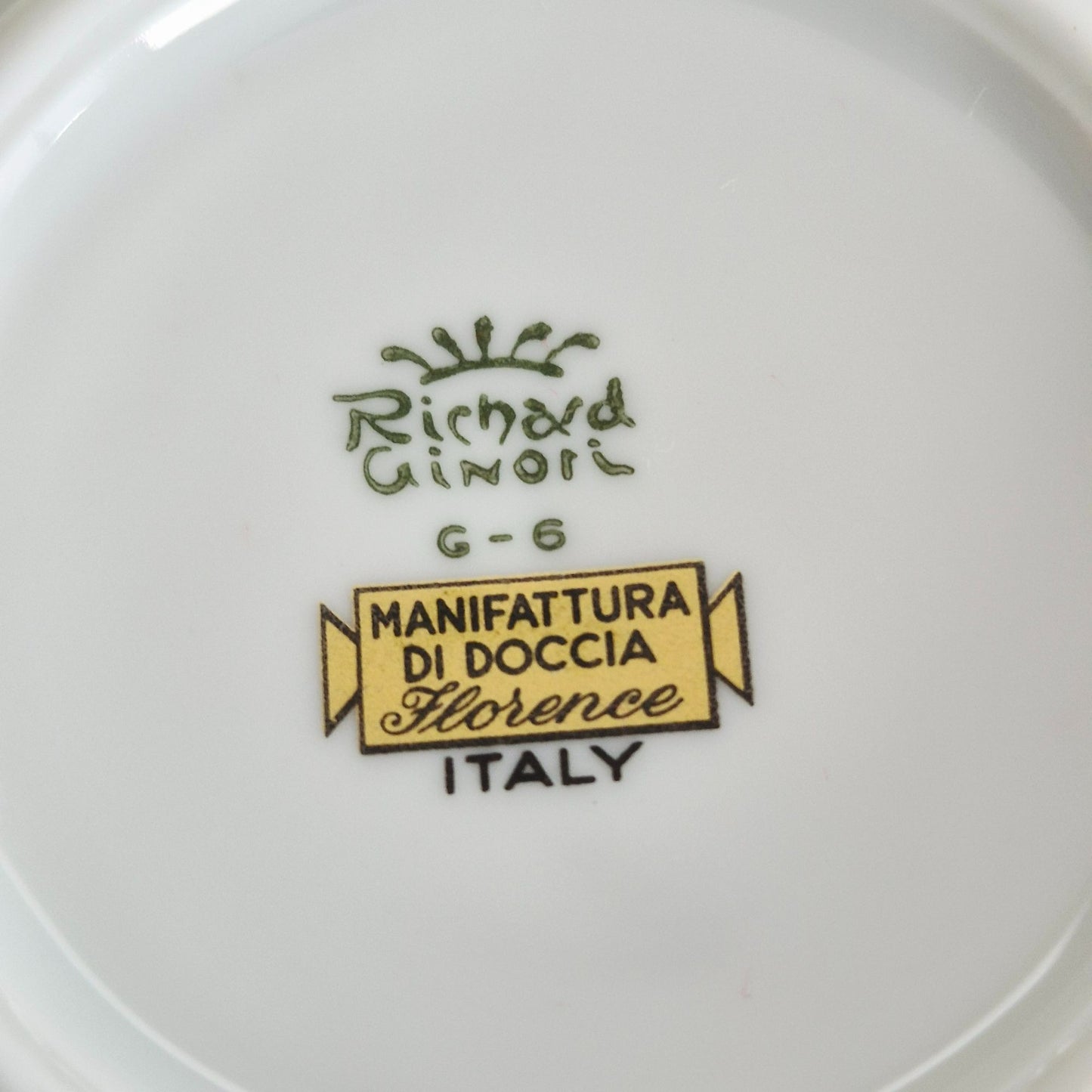 Richard Ginori "Palermo Yellow" Espresso Cup & Saucer, Italy c.1960-70s