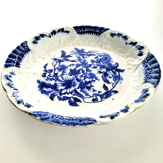 W&E Corn Flow Blue ORMONDE  Dinner Plate / Shallow Bowl, c.1898-1904 England