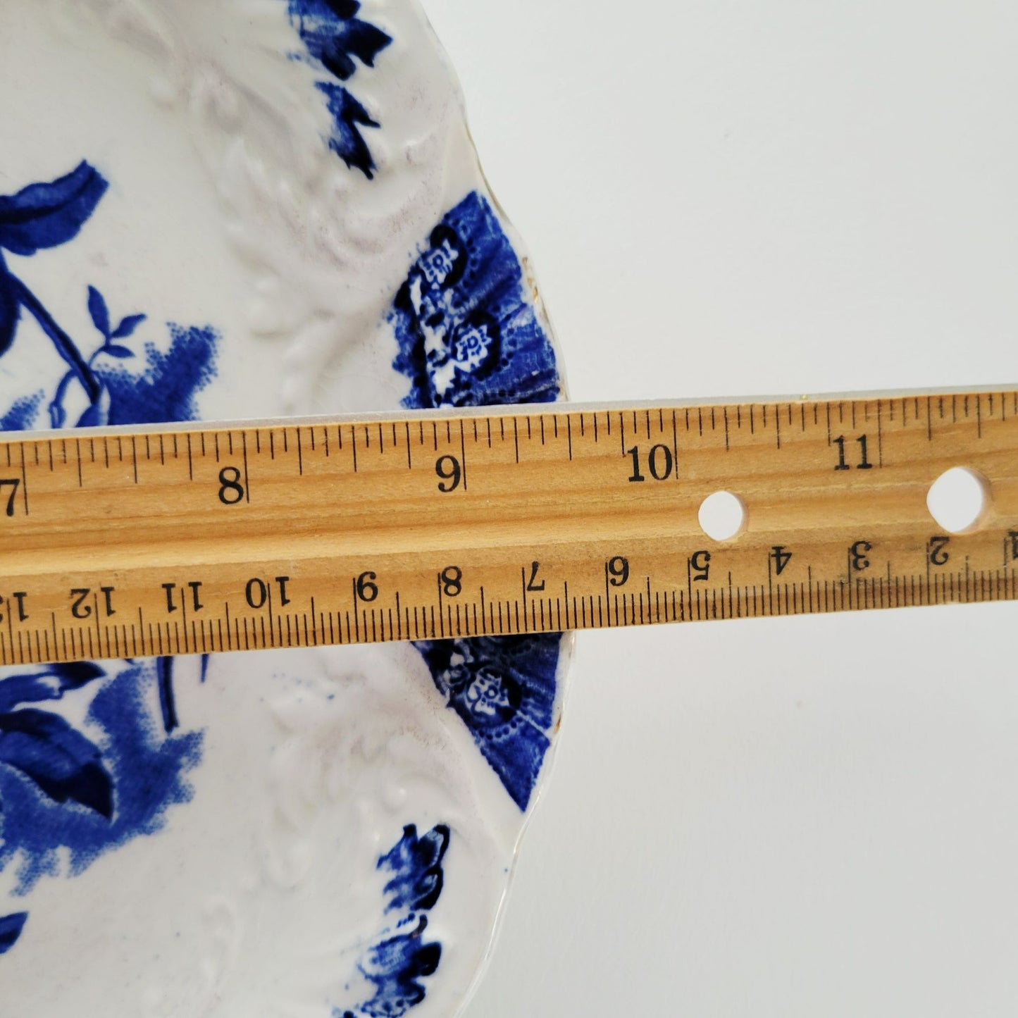 W&E Corn Flow Blue ORMONDE  Dinner Plate / Shallow Bowl, c.1898-1904 England