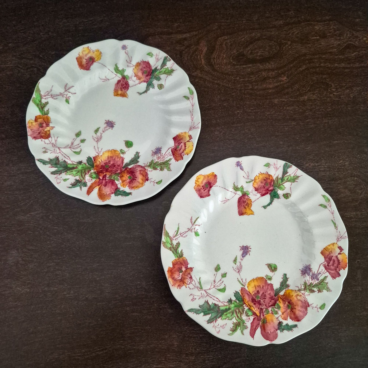 Royal Doulton "Sherborne" Bread Plate Set, c.1938-61 England