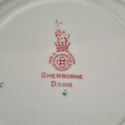 Royal Doulton "Sherborne" Bread Plate Set, c.1938-61 England