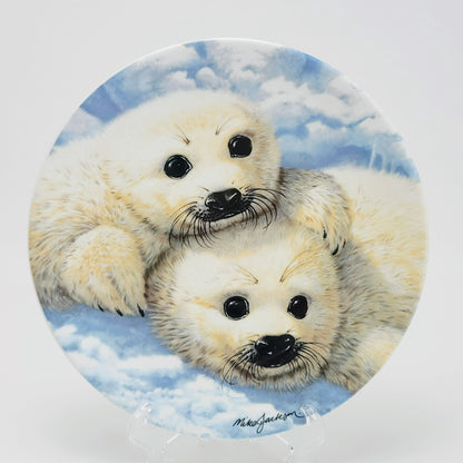Royal Grafton Baby Seals Decorative Wall Plate, Made in England